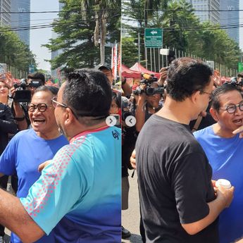 Pertemuan Tak Sengaja Pramono-Rano dan Anies Baswedan di CFD Sudirman, Bicarakan Apa?