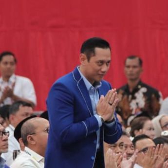 AHY Hadiri Penutupan Rapimnas Partai Gerindra, Sampaikan Pesan Ini