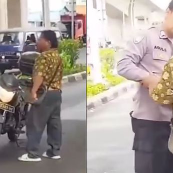 Detik-detik Polisi Tangkap Pria Bersajam yang Ancam Pengemudi di Pulogadung