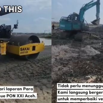 Banyak Atlet Mengeluh Soal Venue PON Sumut-Aceh, Menpora Dito Langsung Terjunkan Alat Berat