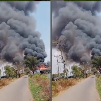 Video Kebakaran Mengerikan Menimpa Peternakan di Ulujami