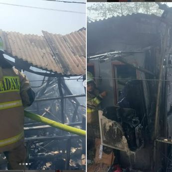 Kebakaran Mengerikan Terjadi di Klender, Rumah Warga Habis Terbakar