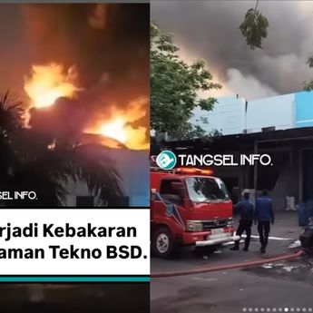 Video Taman Tekno BSD Terbakar