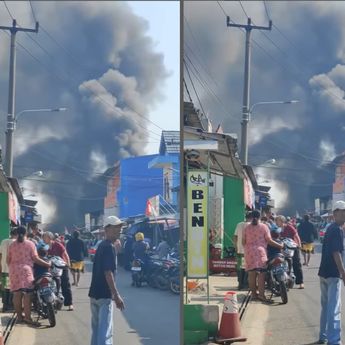 Breaking News! Pasar Tambun Kebakaran