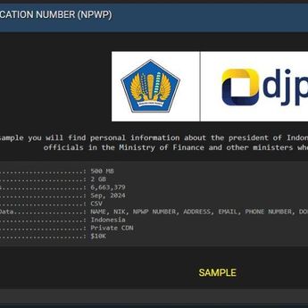 Kronologi 6 Juta NPWP Dibobol Bjorka, Data Milik Jokowi, Gibran, dan Kesang Disebar Gratis