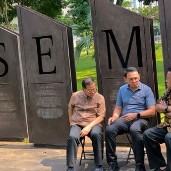 Ahok Bertemu Pramono-Rano Karno, Banggakan Pembangunan Simpang Susun Semanggi Jakarta