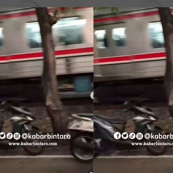 Seorang Warga Tewas Mengenaskan Dihantam Kereta di Bintaro