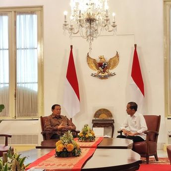 Momen Hangat Pertemuan Jokowi dan SBY di Istana