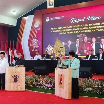 KPU Jabar Tetapkan Nomor Urut Paslon Pilgub 2024