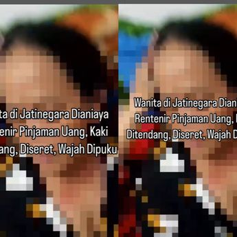 Gila! Wanita Dianiaya Rentenir, Kaki Ditendang Wajah Dipukul