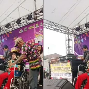 Pak Tarno Kembali Beraksi dari Kursi Roda Pasca Stroke