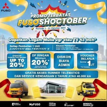 Dukung Pertumbuhan Bisnis Konsumen, Mitsubishi Fuso Hadirkan Promo Shocktober