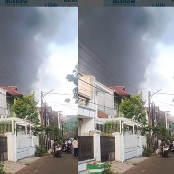 Video Kebakaran di Perumahan Kawasan Jurang Mangu Pondok Aren Bikin Geger