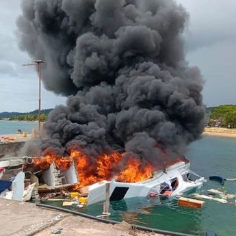 Speedboat yang Ditumpangi Cagub Maluku Utara, Benny Laos Terbakar dan Meledak di Pulau Taliabu