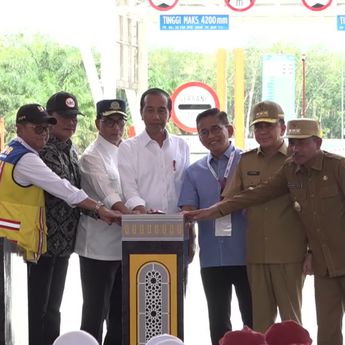 2 Ruas Jalan Tol Trans Sumatera Senilai Rp11,92 Triliun Diresmikan