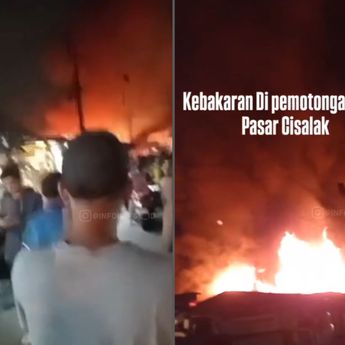 Pasar Cisalak Depok Kebakaran