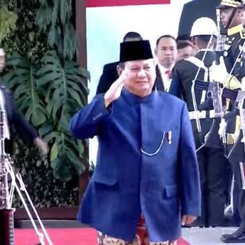 Prabowo Tiba di Gedung DPR MPR untuk Dilantik Jadi Presiden Indonesia ke-8