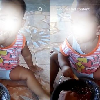 Viral Balita Dibiarkan Mukbang Sambal Rujak hingga Nangis, Netizen Murka