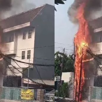 Video: Kebakaran Kabel di Cideng Pagi Ini, Api Semakin Membesar