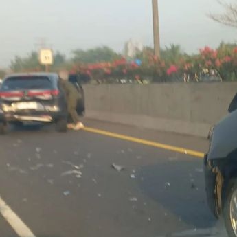 Ngeri! Kecelakaan Beruntun di Tol Tangerang-Merak KM 31 Terekam Kamera