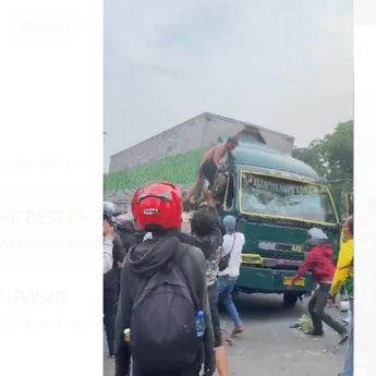 Massa Amuk Truk Wingsbox Diduga Tabrak Lari di Tangerang