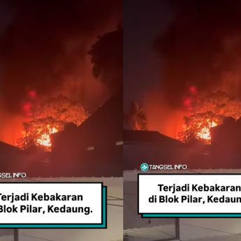 Kebakaran Hebat Terjadi di Rumah Warga Kedaung Tangerang Selatan