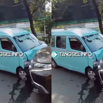 VIDEO: Adu Banteng Mengerikan Antara Angkot dan Pajero di Ciputat