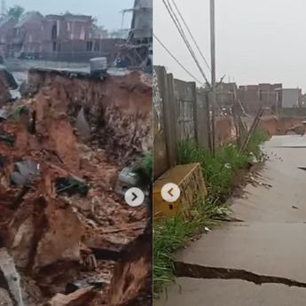 Ngeri! Longsor di Kabupaten Tangerang Putus Akses Jalan di Desa Rancahaur