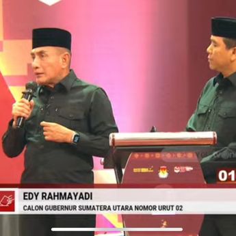 Kelakar Edy saat Debat Sumut: Pimpinan Bersih yang Bisa Jawab Keadilan