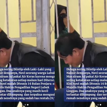 Tangisan Novi di Penjara Terpisah dari Anak Usai Siram Pria yang Mengintipnya dengan Air Keras