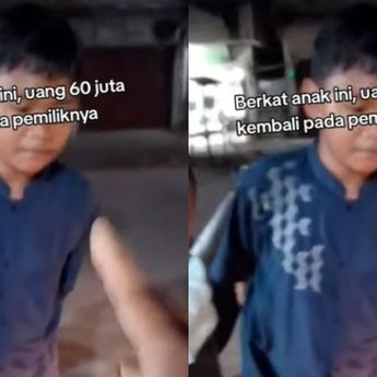 Bocah Temukan Uang Rp60 Juta Dikembalikan, Sama Pemilik Dikasih Rp50 Ribu