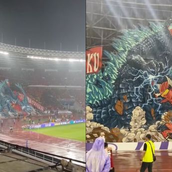 Ada Koreografi Epik La Grande Indonesia dan Ultras Garuda dalam Pertandingan Lawan Jepang