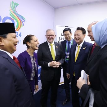 Momen Akrab Prabowo Subianto Bersama Erdogan hingga Presiden Korea Selatan di KTT G20 Brasil