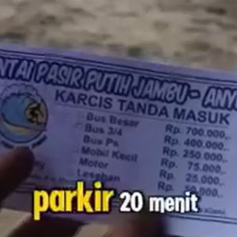 Pengunjung Keluhkan Tarif Masuk Pantai Anyer, Netizen: Buat Parkir Apa Nodong?