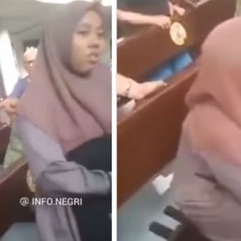 Geger! Perempuan Bercadar Bawa Pisau Terobos Gereja di Surabaya