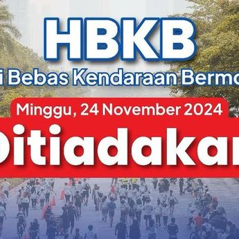 Masa Tenang Jelang Pilkada, Car Free Day (CFD) 24 November 2024 Ditiadakan