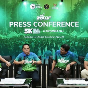 Gelar Wakaf & Zakat Run 2024: BWI, Kemenag dan BAZNAS Ajak Masyarakat Berolahraga Sambil Beramal