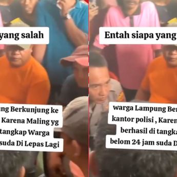 Dituduh Lepaskan Maling Kurang dari 24 Jam, Warga Geruduk Kantor Polisi di Lampung