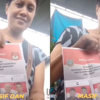 Viral Seorang Wanita Coblos Banyak Surat Suara Bergambar Bobby-Surya di Pilkada Sumut