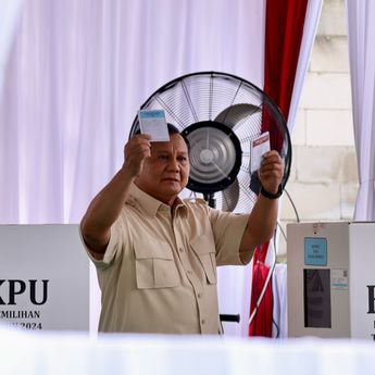 Prabowo Usai nyoblos: Yang Menang Harus Jadi Pemimpin, dan yang Kalah Harus Kerja Sama