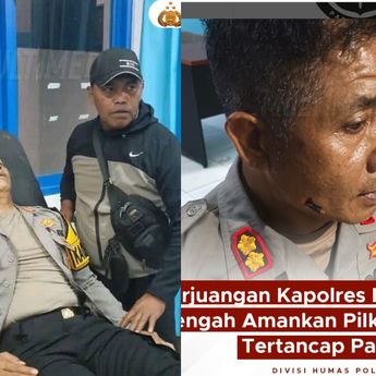 Ngilu! Pipi Kapolres Tertancap Panah Saat Bertugas di Papua