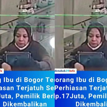 Tampang Emak-emak Pencuri Emas Senilai Rp17 Juta di Toko Perhiasan