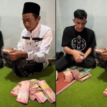 Penjual Es Teh Viral Sunhaji Terima Donasi Rp300 Juta dari TikToker Rian Arifin