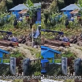 VIDEO: Bentrokan di Intan Jaya Terjadi Selama 4 Jam, Kios Sampai Dibakar