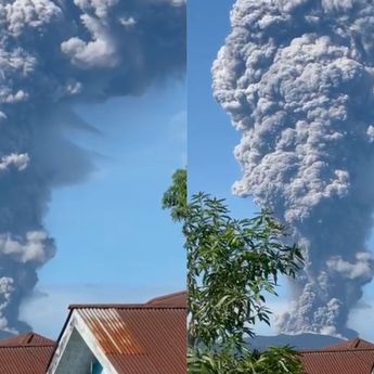 Gunung Dukono Maluku Utara Erupsi Lagi, Kolom Abu Capai 3.000 Meter