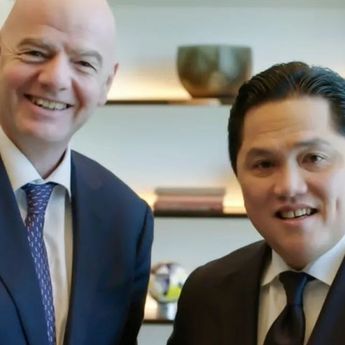 Erick Thohir Laporkan Progres Transformasi Sepak Bola Indonesia ke Presiden FIFA