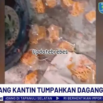 Viral Video Ibu Kantin Buang Jajanan Siswa MTs di Brebes