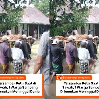 Pria Tewas Mengenaskan Tersambar Petir di Madura