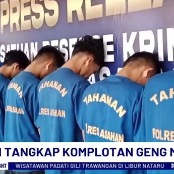 Polisi Tangkap 7 Anggota Geng Motor 'Mafia Bangladesh' Perusak Kantor Pemerintah di Asahan