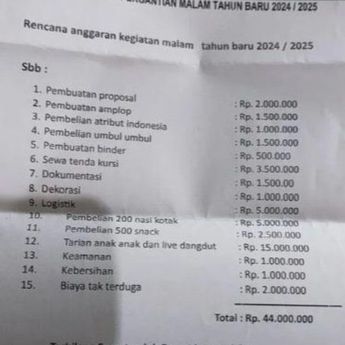 Viral Surat Anggaran Perayaan Tahun Baru Ormas Bekasi Sebesar Rp44 Juta, Polisi Bilang Gini..